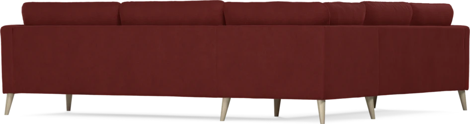 Bridge - Hörnsoffa, 2+3-sits - Röd