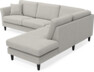 Eden - 2,5-sits soffa med divan - Grå