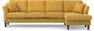 Eden - 3-sits soffa med schäslong - Gul