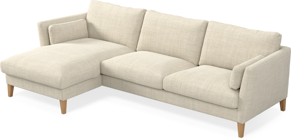 Winston - 3-sits soffa med schäslong, vändbar - Beige