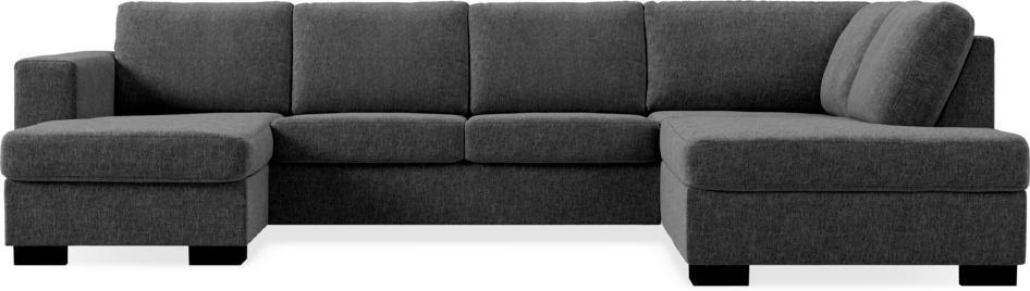 Nevada - 3-sits soffa med schäslong vänster och divan höger - Grå