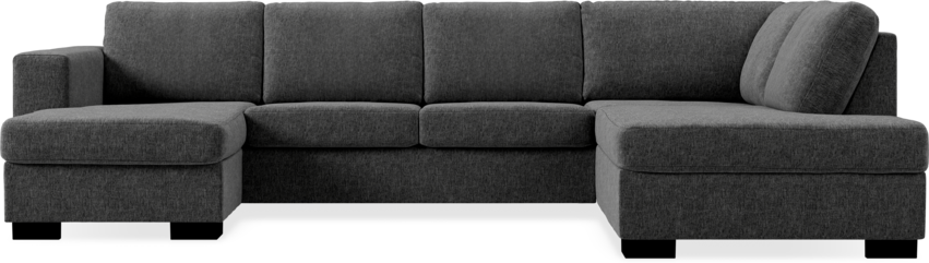 Nevada - 3-sits soffa med schäslong vänster och divan höger - Grå