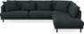 Harper - 3-sits soffa med divan höger - Blå