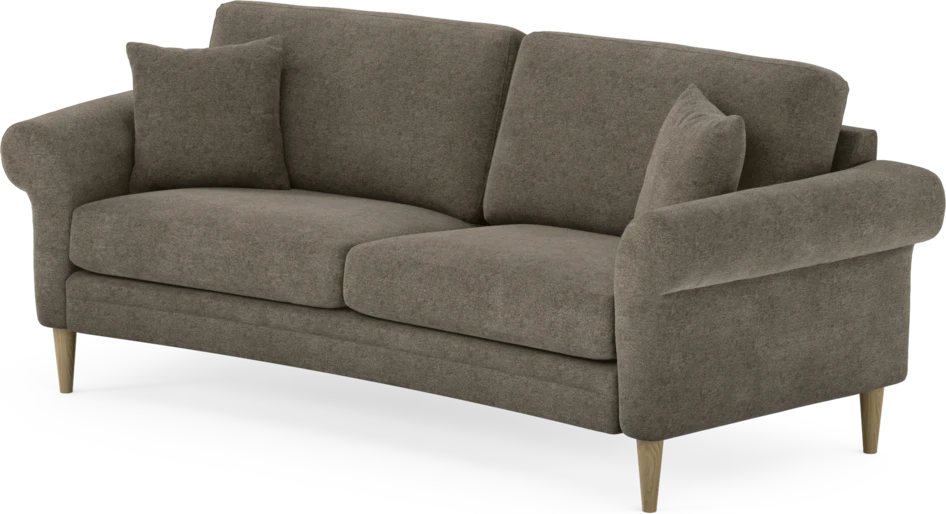 Eden - 2,5-sits soffa svängd - Brun