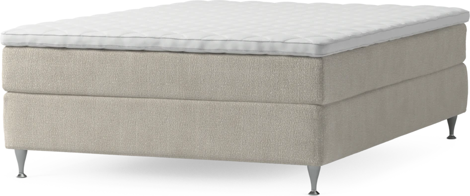 Delux Sense - Kontinentalsäng, enkelsäng 140 cm med bäddmadrass och sängben