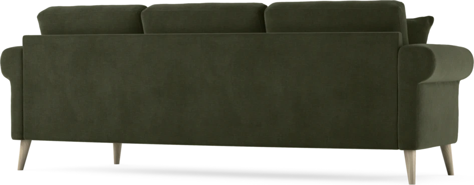 Eden - 3-sits soffa svängd - Grön