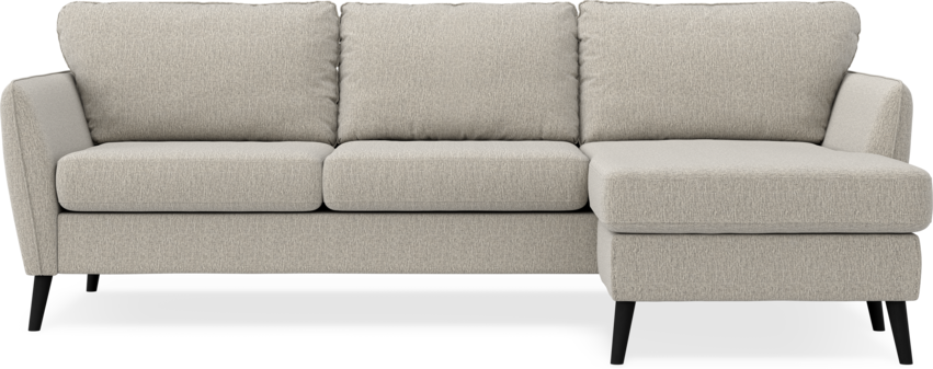 County - 3-sits soffa med flyttbar schäslong - Beige