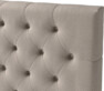 Delux Pikerad XL - Sänggavel, 90-210 cm - Beige