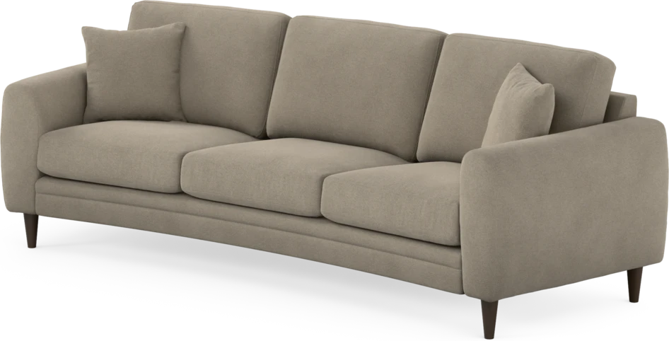Eden - 3-sits soffa svängd - Beige