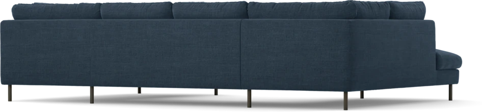 Madison Lux - 2-sits soffa med divan vänster och höger - Blå