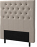 Delux Pikerad XL - Sänggavel, 90-210 cm - Beige