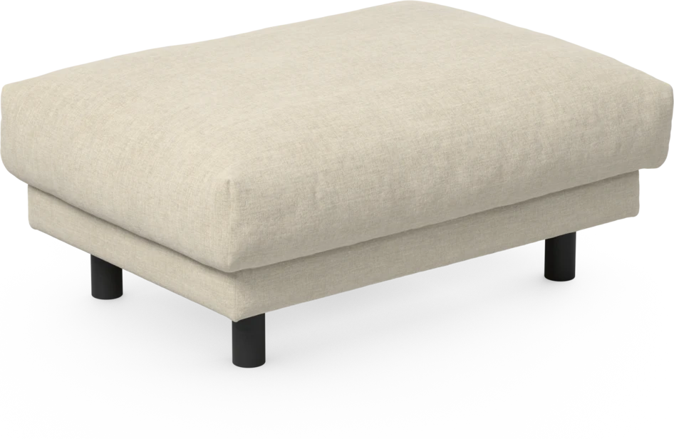 Cherrie - Fotpall 100, fast klädsel - Beige