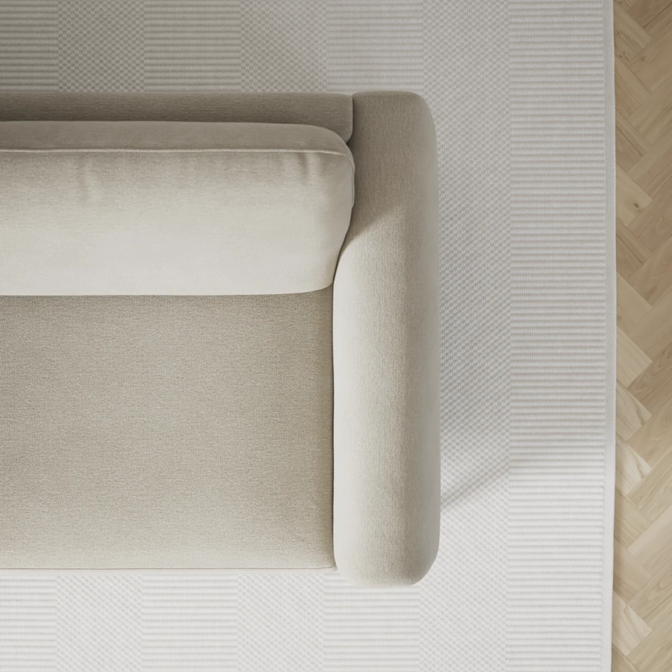 Bridge - 3-sits soffa med schäslong vänster och divan höger - Brun