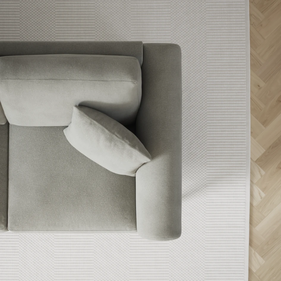 Eden - 3-sits soffa med divan vänster och schäslong höger - Grå