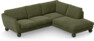 Madison Lux - 2-sits soffa med divan höger - Grön