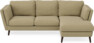 Madison Lux - 2-sits soffa med schäslong höger - Gul