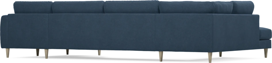 Bridge - 3-sits soffa med divan vänster och schäslong höger - Blå
