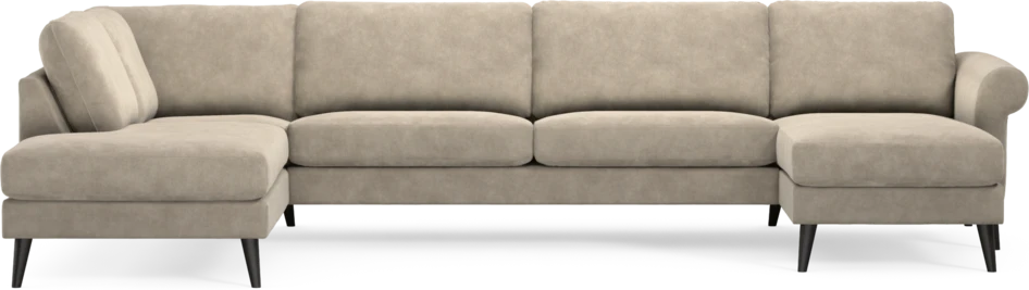 Bridge - 3-sits soffa med divan vänster och schäslong höger - Beige