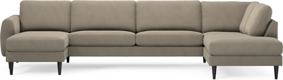 Bridge - 3-sits soffa med schäslong vänster och divan höger - Beige