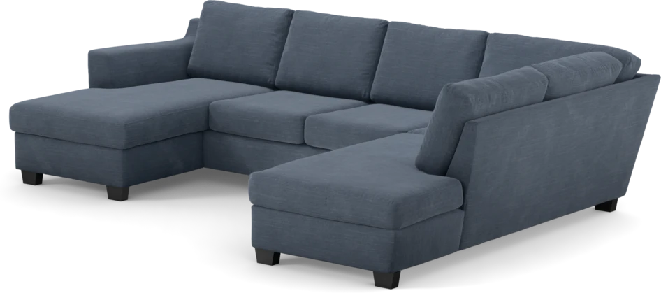 Friday - 3-sits soffa med schäslong vänster och divan höger - Blå