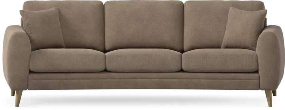 Eden - 3-sits soffa svängd - Brun