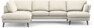 Madison Lux - 2-sits soffa med divan vänster och schäslong höger - Vit