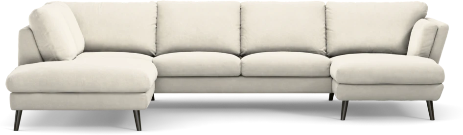 Madison Lux - 2-sits soffa med divan vänster och schäslong höger - Vit