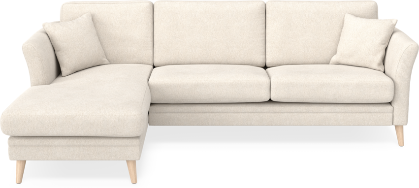 Eden - 2,5-sits soffa med schäslong - Beige