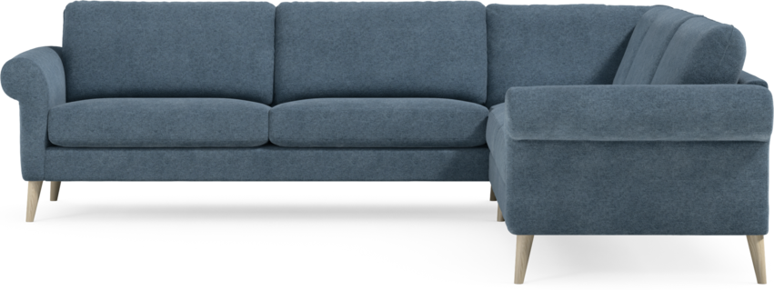 Bridge - Hörnsoffa, 3+3-sits - Blå