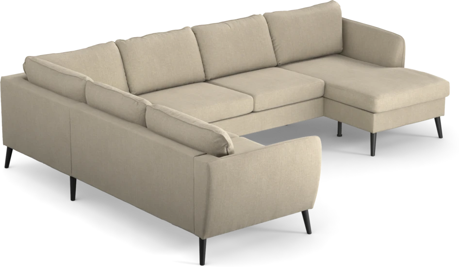 County - Hörnsoffa, 2+3-sits med schäslong höger - Beige
