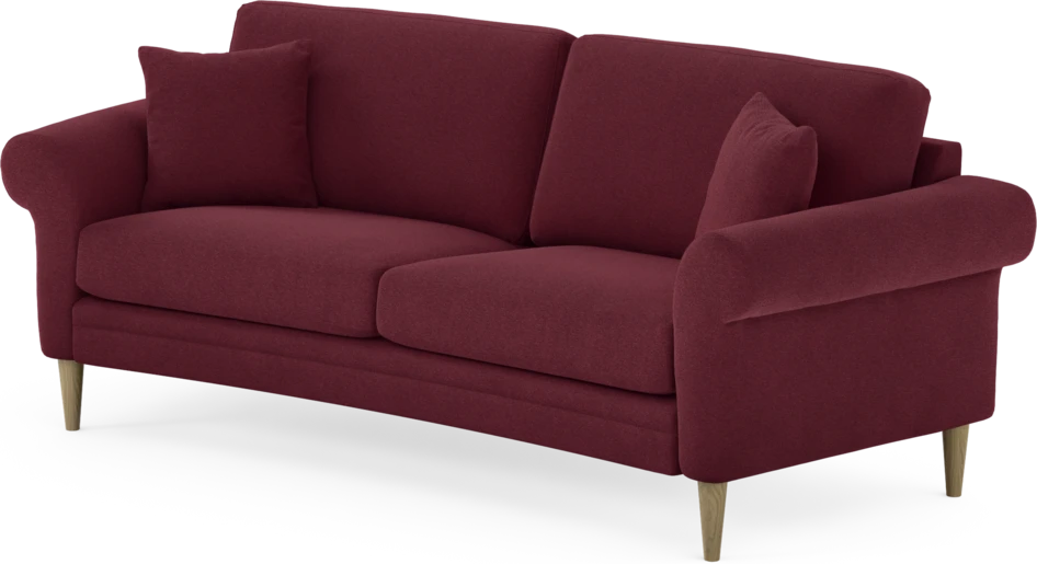 Eden - 2,5-sits soffa svängd - Röd