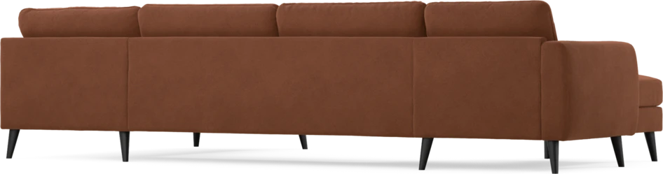 Bridge - 3-sits soffa med schäslong vänster och divan höger - Orange