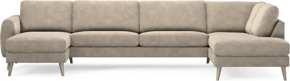 Bridge - 3-sits soffa med schäslong vänster och divan höger - Beige