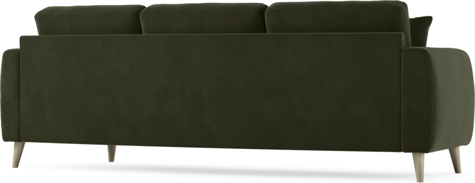 Eden - 3-sits soffa svängd - Grön