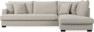 Mila - 3-sits soffa med divan höger, hel dyna - Beige