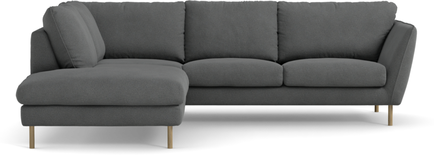 Madison Lux - 2-sits soffa med divan vänster - Grå