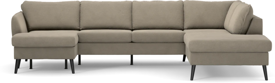 County - 3-sits soffa med schäslong vänster och divan höger - Beige