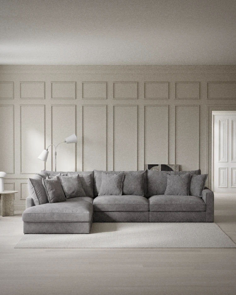 Rossi - 3-sits soffa med divan vänster - inspiration