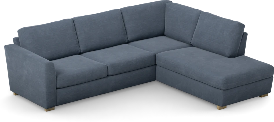 Friday - 2,5-sits soffa med divan höger - Blå