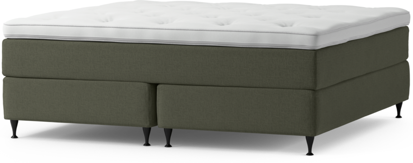 Delux Exclusive - Kontinentalsäng, dubbelsäng med bäddmadrass och sängben