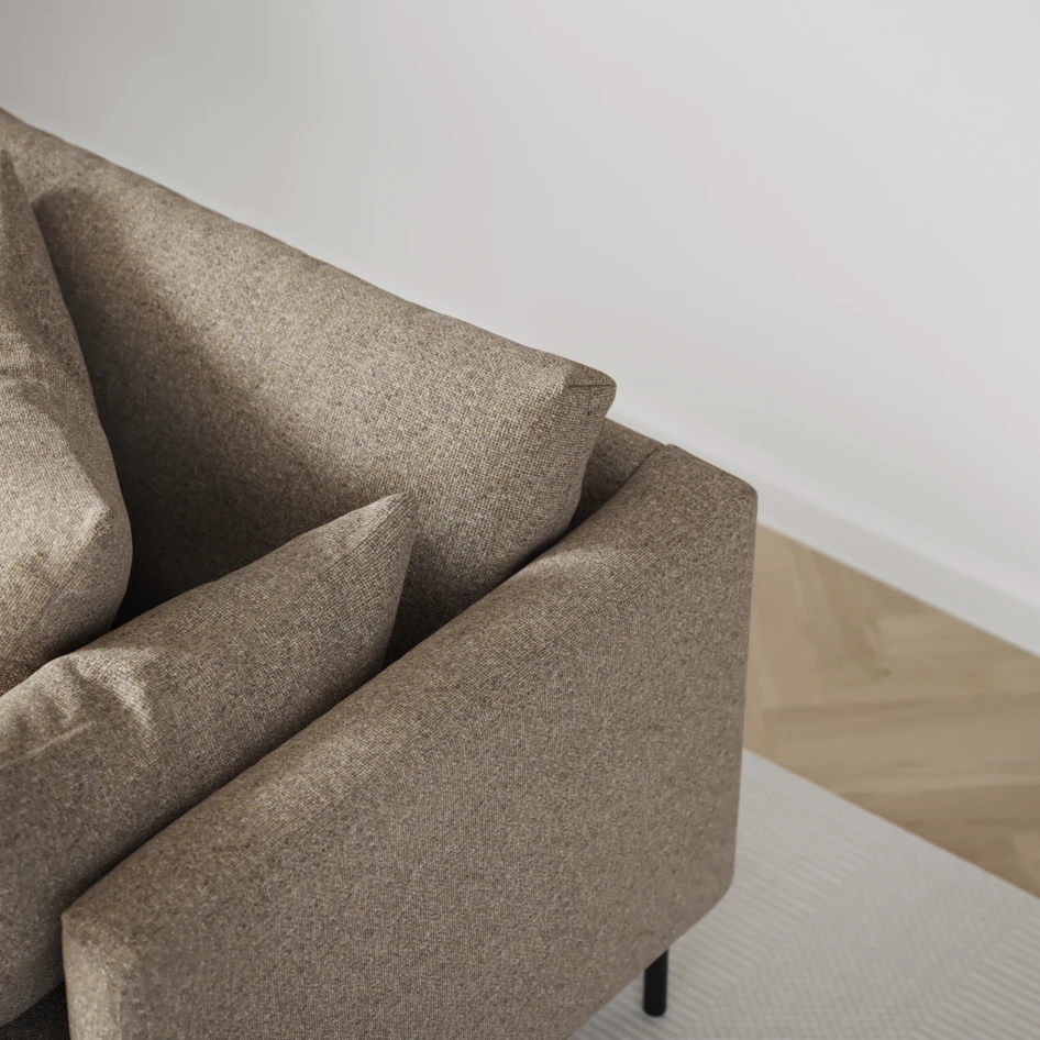 Harper - 4-sits med schäslong XL vänster - Beige