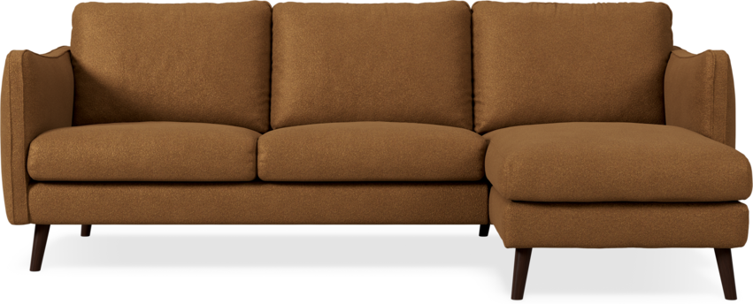 Madison Lux - 2-sits soffa med schäslong höger - Brun
