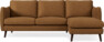 Madison Lux - 2-sits soffa med schäslong höger - Brun