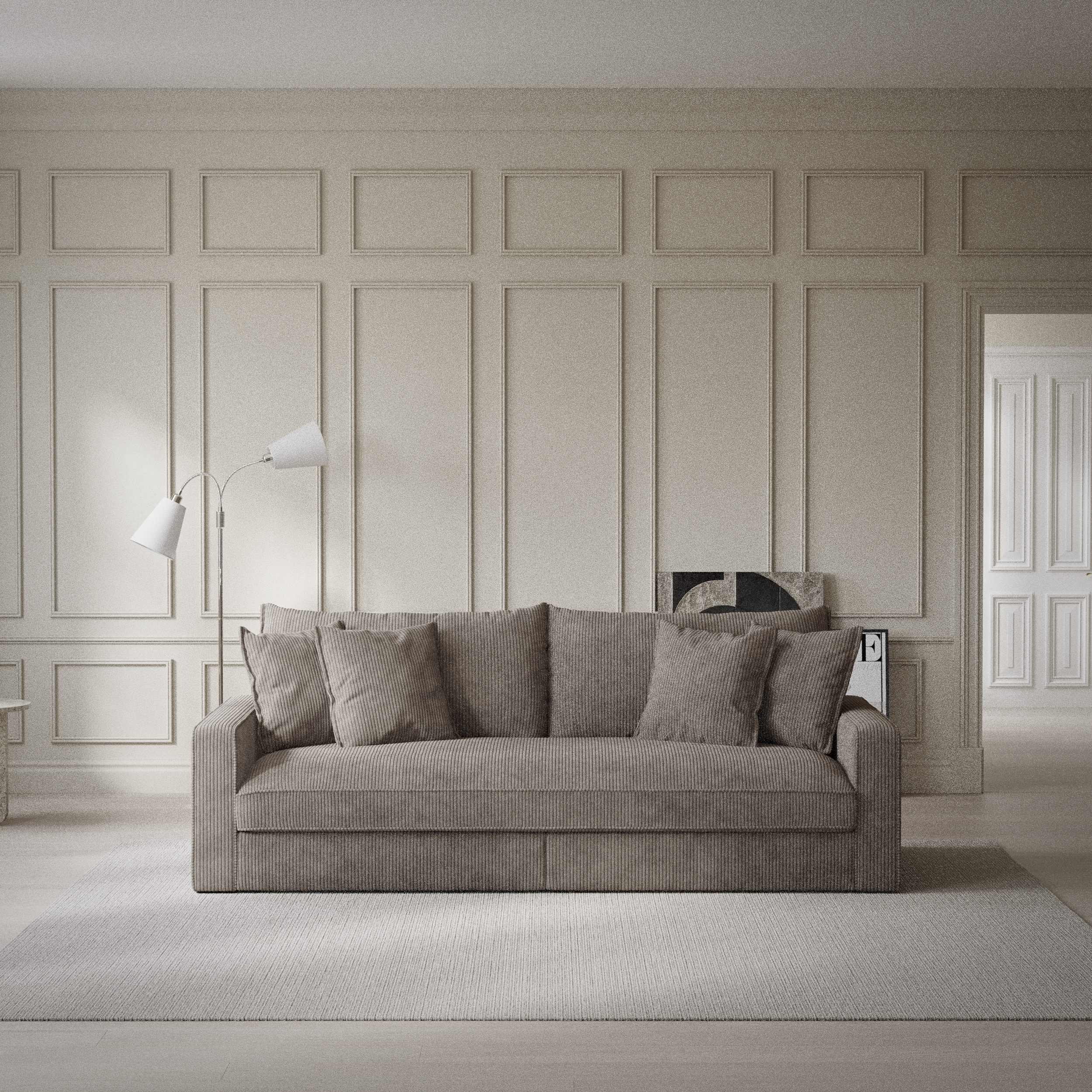Rossi - 3-sits soffa, hel dyna - inspiration