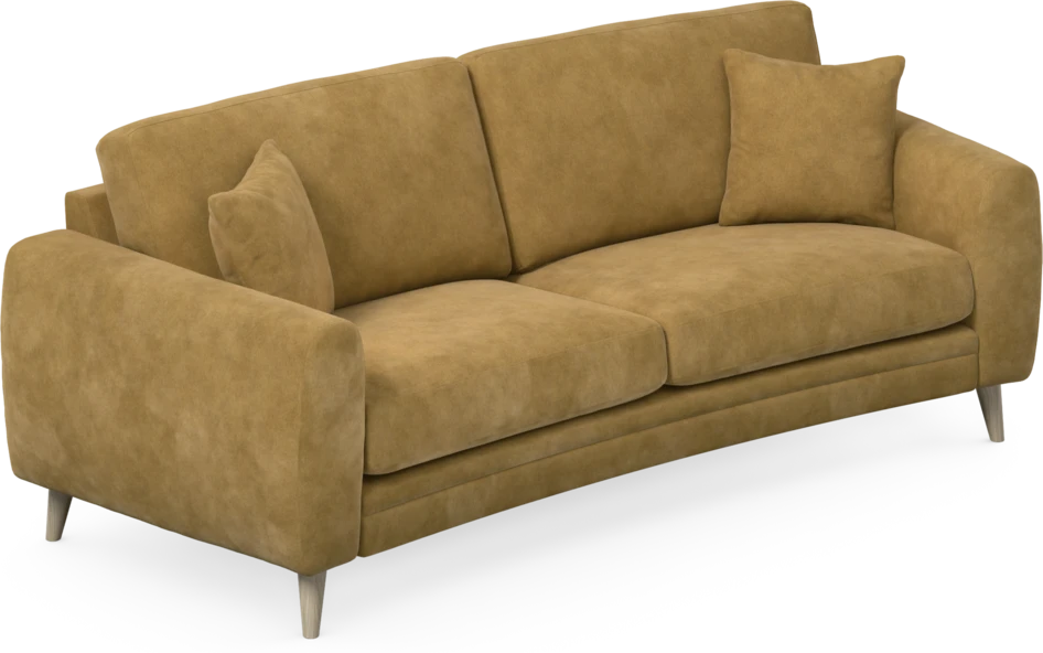 Eden - 2,5-sits soffa svängd - Gul