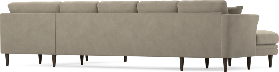 Eden - 3-sits soffa med schäslong vänster och divan höger - Beige