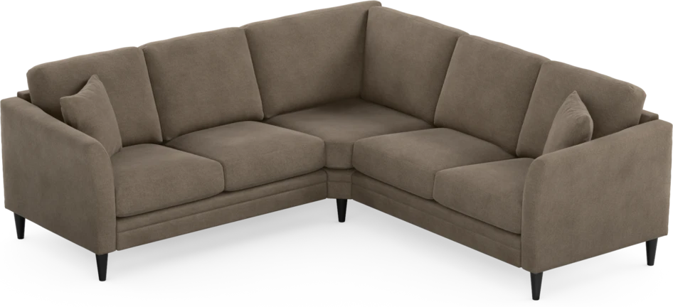 Eden - Hörnsoffa, 2+2-sits - Brun