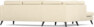 Eden - 2,5-sits soffa med divan - Beige