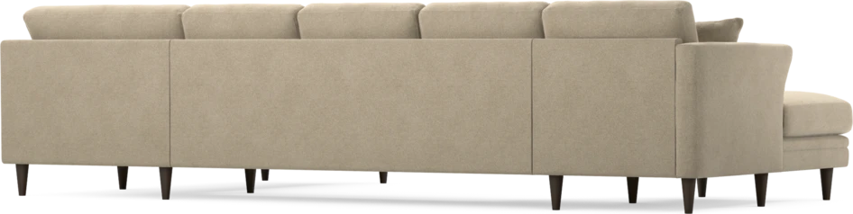 Eden - 3-sits soffa med schäslong vänster och divan höger - Beige