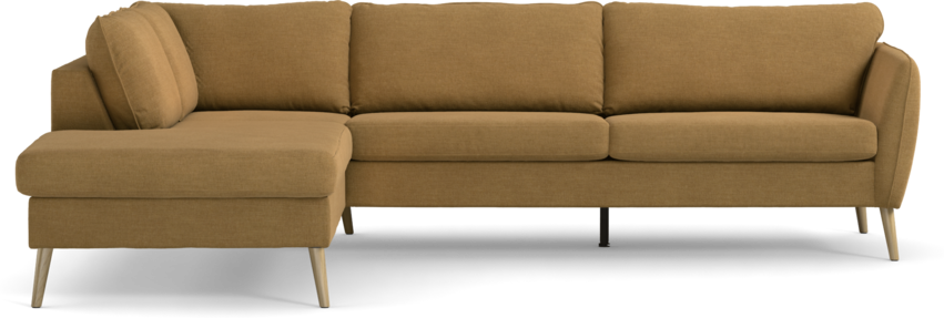 County - 2,5-sits soffa med divan vänster - Gul
